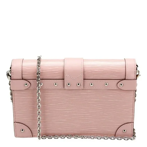 Louis Vuitton Pink Epi Leather Trunk Chain Wallet
